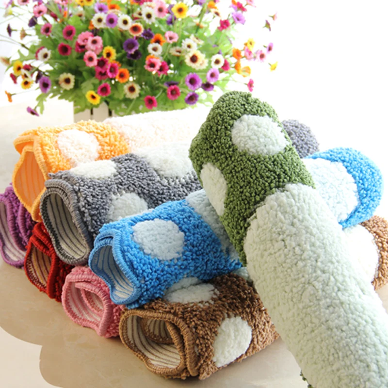Hot Selling Footprint Floor Carpet For Bathroom MatAnti-skid matsbanyo paspas takimlariRugs For Bat