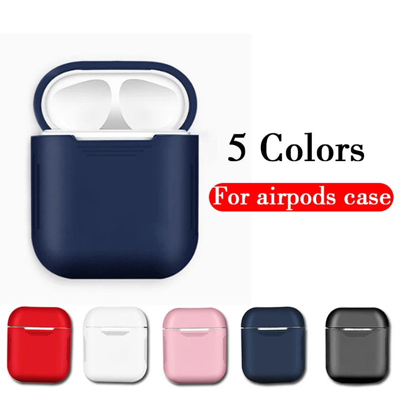 

Silicone TPU Bluetooth Wireless Earphone Case for Apple Airpods Protective Cute Cover Skin Accessories Charging Box For air pods