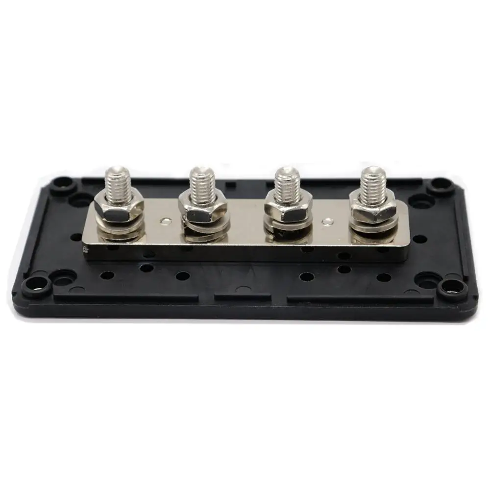 T Tocas 300A Heavy-Duty Module Design Power Distribution Block Busbar Box with 4x M8 5//16 Terminal Studs