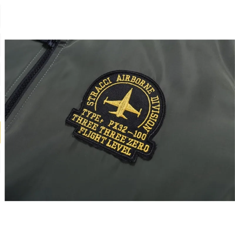 Men Tace & Shark Brand Embroidery Bomber Jacket Tactical Military Parka Men Streetwear New Fashion Thicken Thermal Pilot Jacket Men Tace & Shark Brand Embroidery Bomber Jacket Tactical Military Parka Men Streetwear New Fashion Thicken Thermal Pilot Jacket