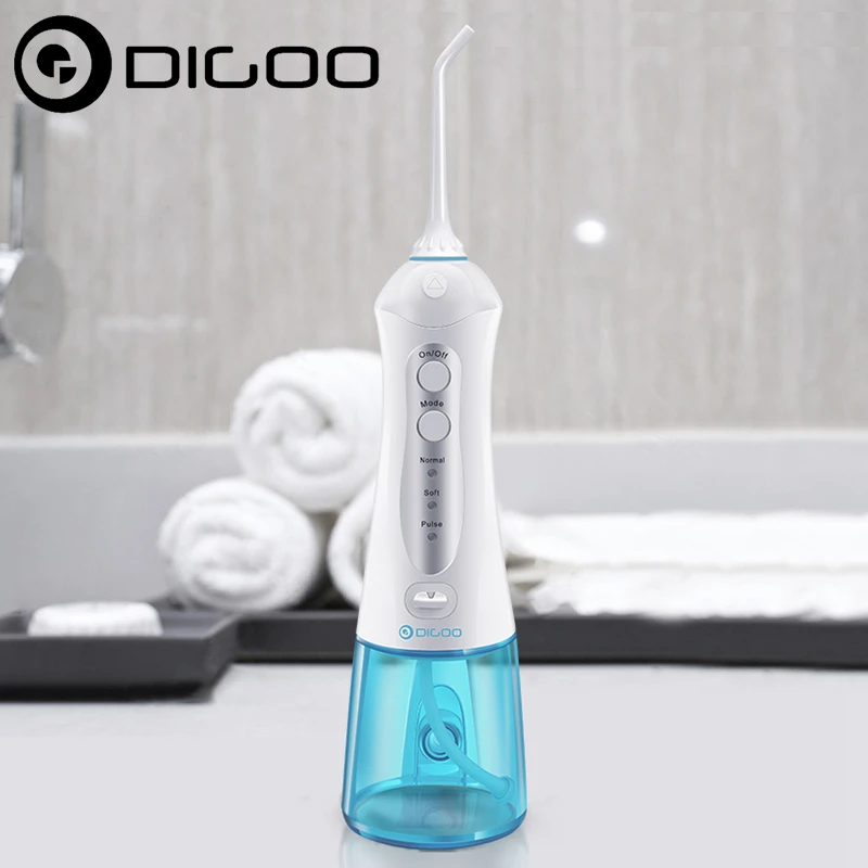 

Digoo DG-CX10 3 Modes Oral-Irrigator Dental WaterJet Teeth Care IPX7 Waterproof Water Flosser Tooth SPA Cleaner USB