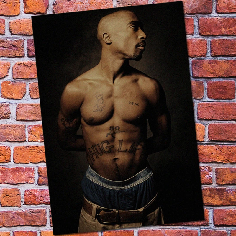 COSY MOMENT 2PAC RAP GOD Tupac хип хоп певец ретро постер винтажный крафт принт настенный