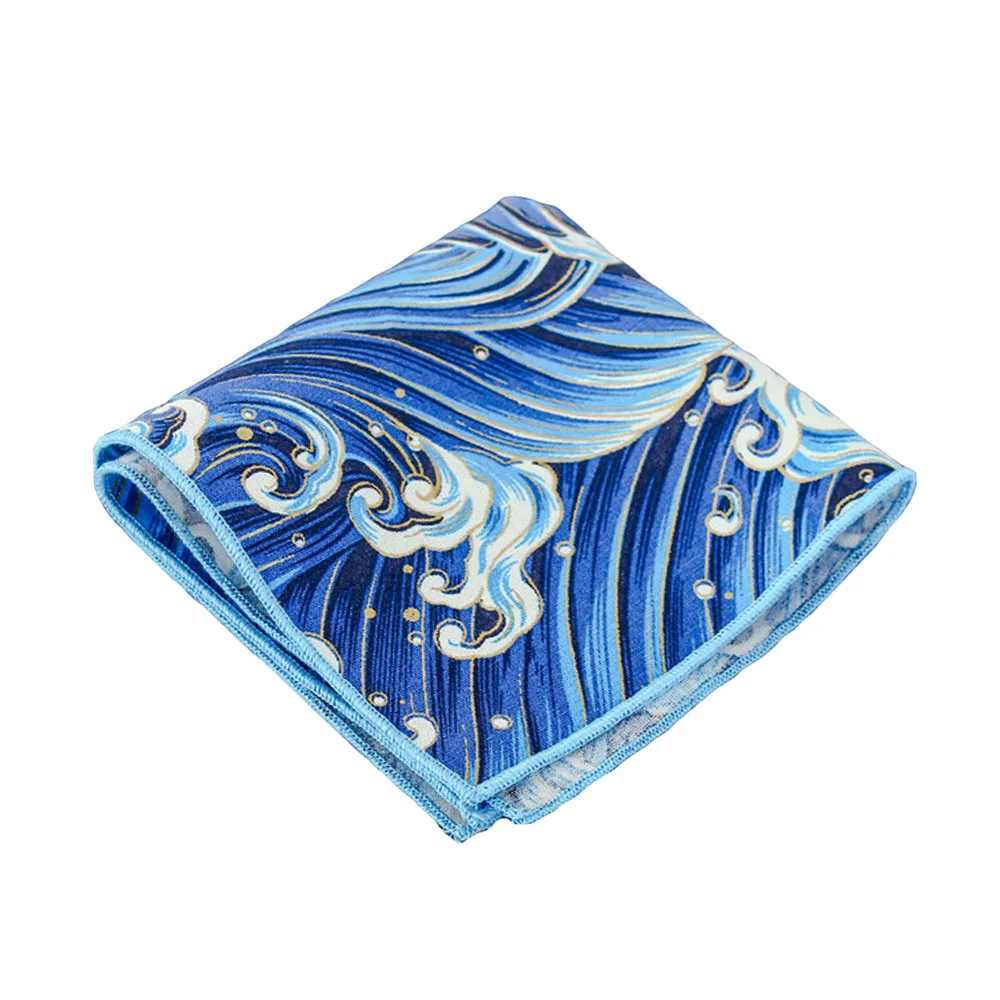 Men’s Pocket Square Stylish Floral Pattern Wedding Party Business Handkerchief