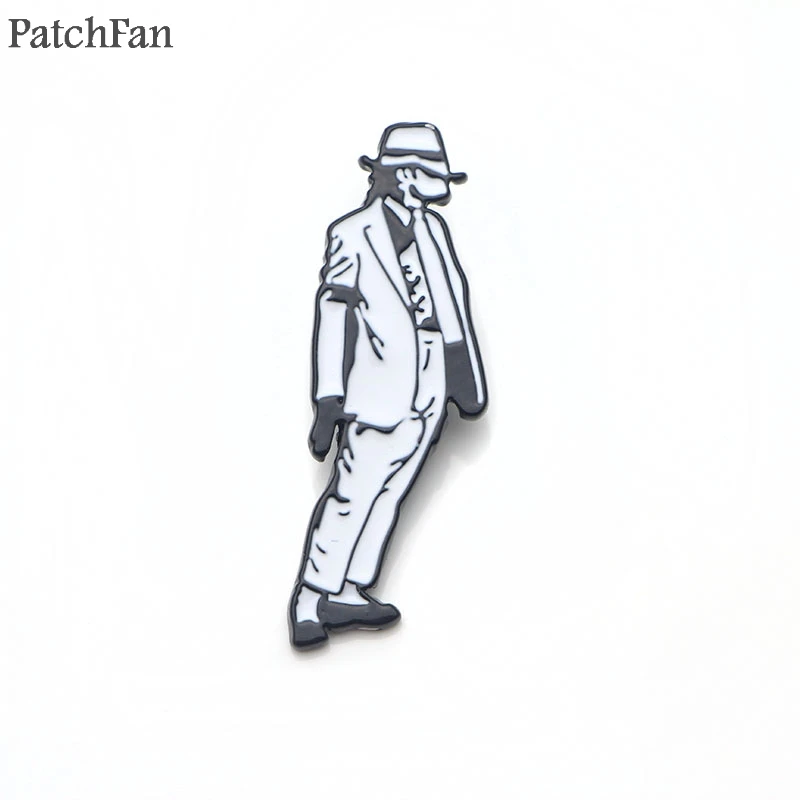 

Patchfan Michael Jackson Classic action Zinc tie Pins backpack clothes brooches for men women hat decoration badges medals A1648