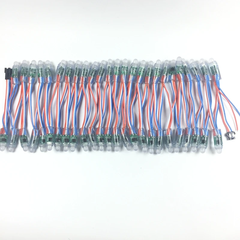 1000pcs 12mm WS2811 2811 IC RGB Led Module String Waterproof DC12V Digital Full Color LED Pixel Light High quality Epistar LED