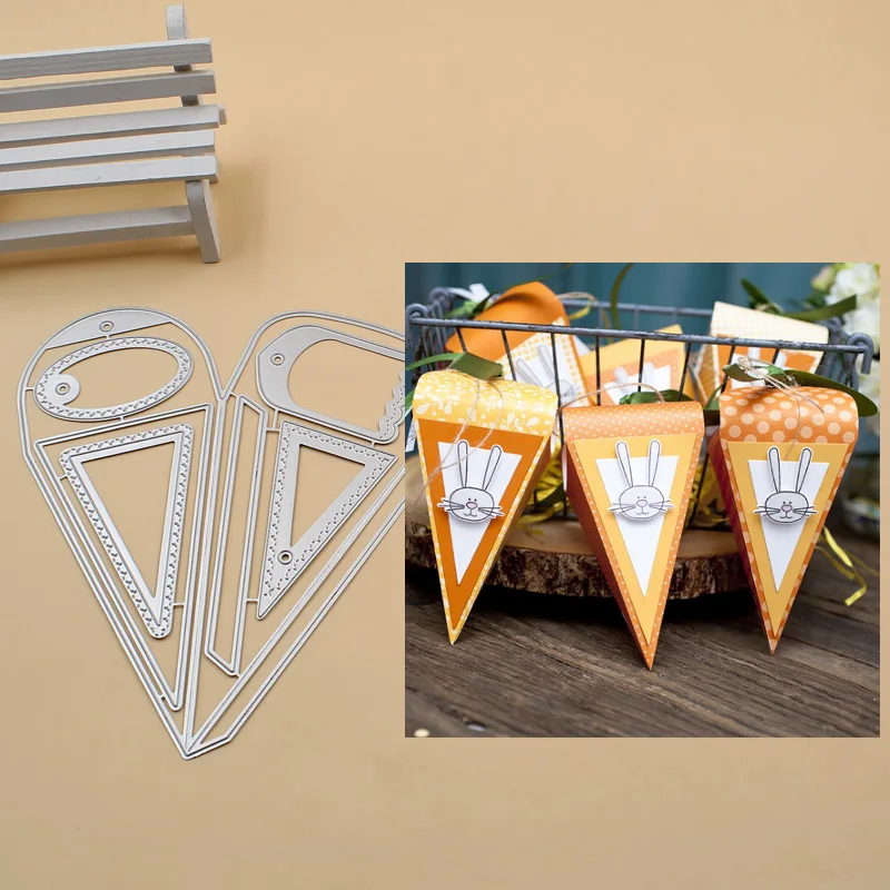 

Conical box Metal Cutting Dies Stencils for DIY Scrapbook Photo Album Paper Card Decorative Craft Embossing Die
