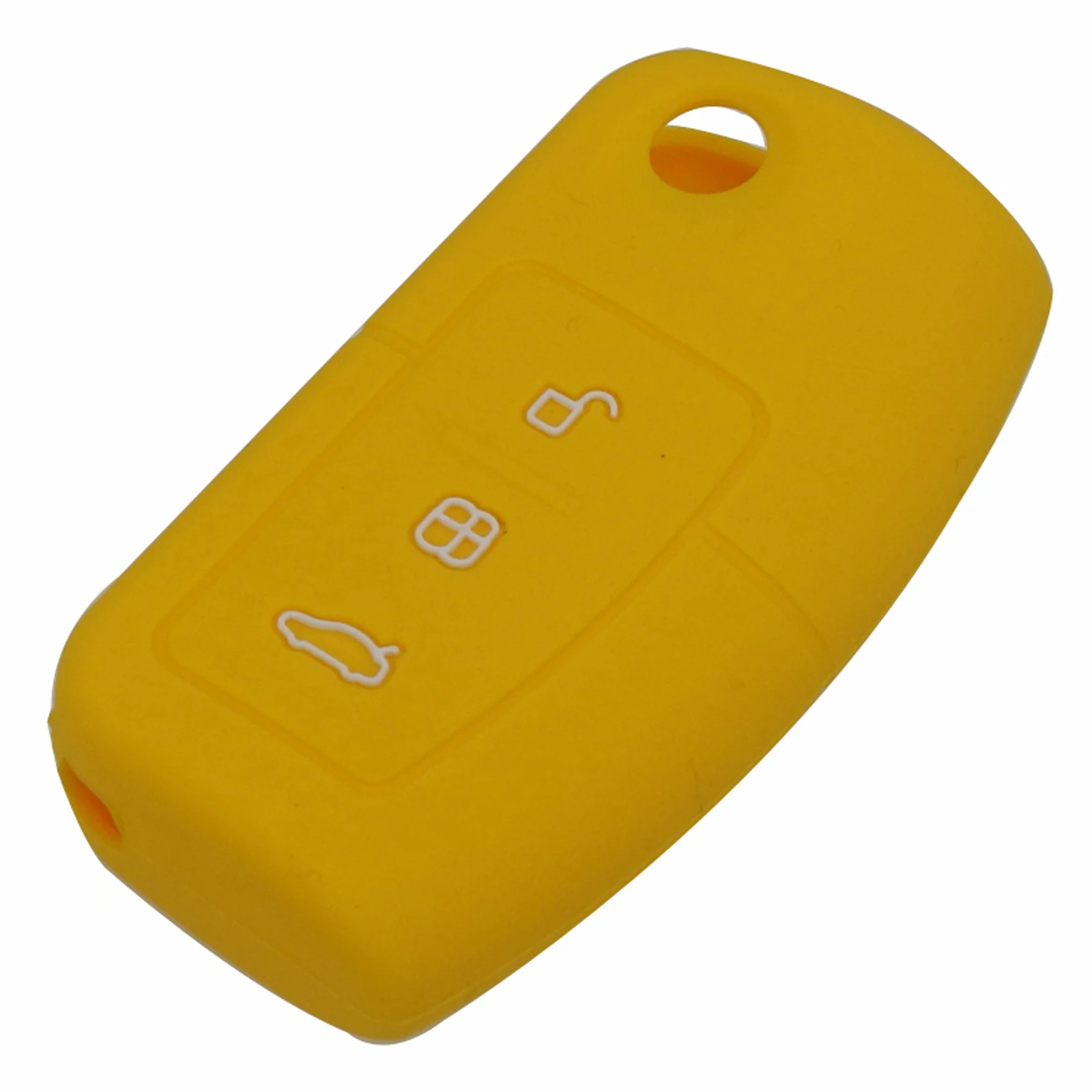 Keyforkess Cover in Silicone per Ford Fiesta Focus 2 Ecosport Kuga Escape Car Flip pieghevole chiave a distanza custodia 3 pulsanti -