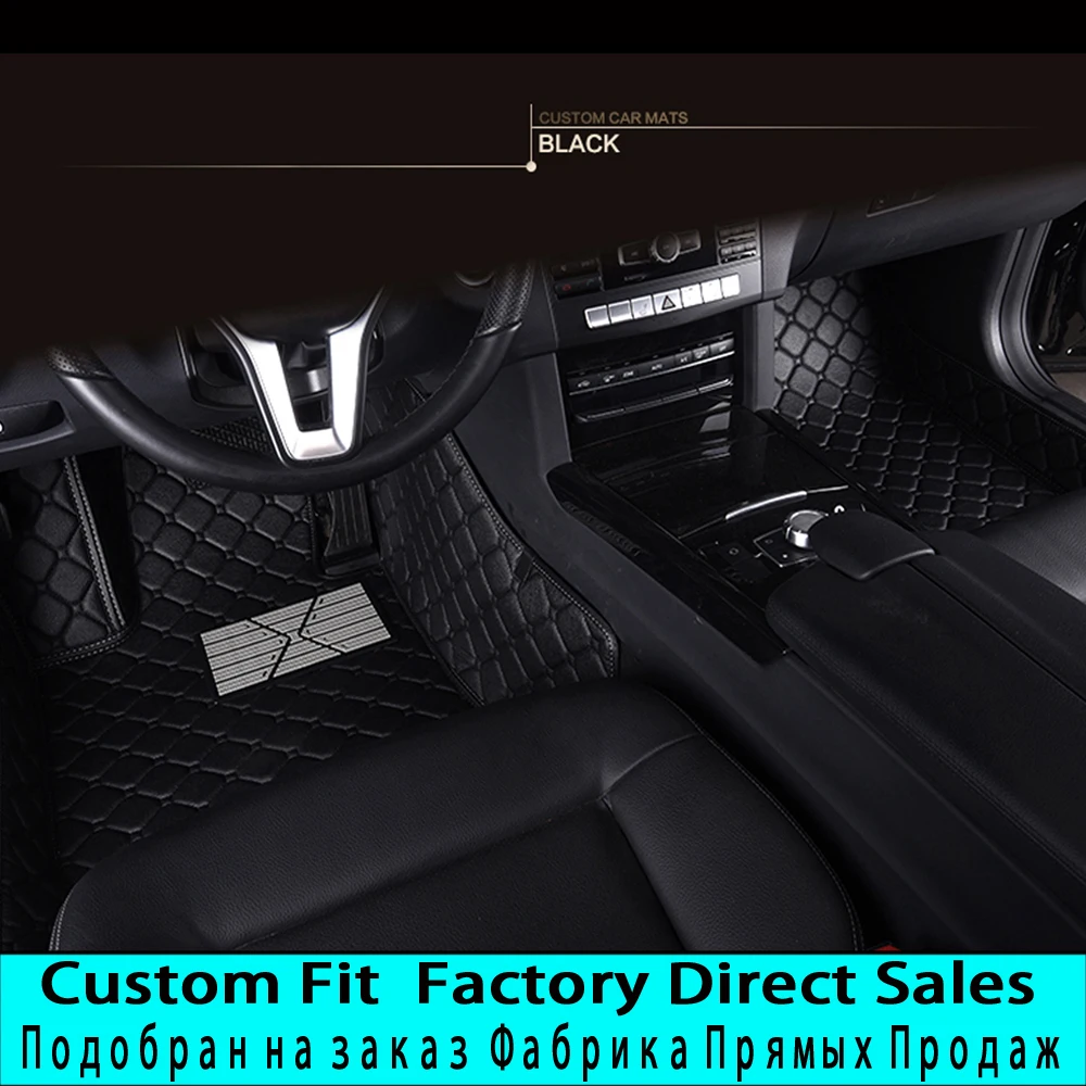 

Special car floor mats for Porsche Cayenne SUV Cayman Macan Panamera Waterproof car-styling leather Anti-slip carpet liners