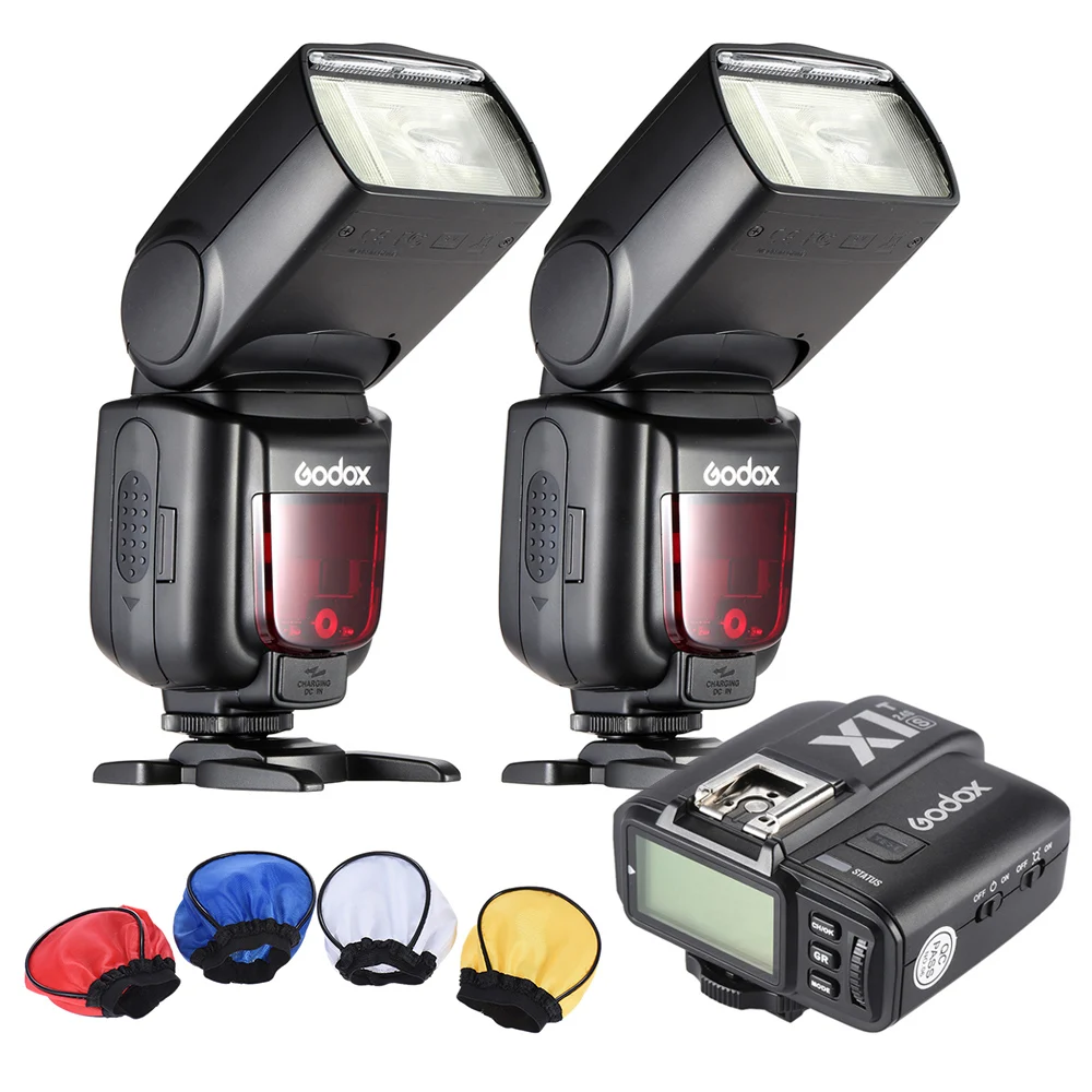 

Godox TT685S TTL Master Slave Camera Flash Speedlite with X1T-S Transmitter for Sony ILDC Camera with Flash Bounce Diffuser