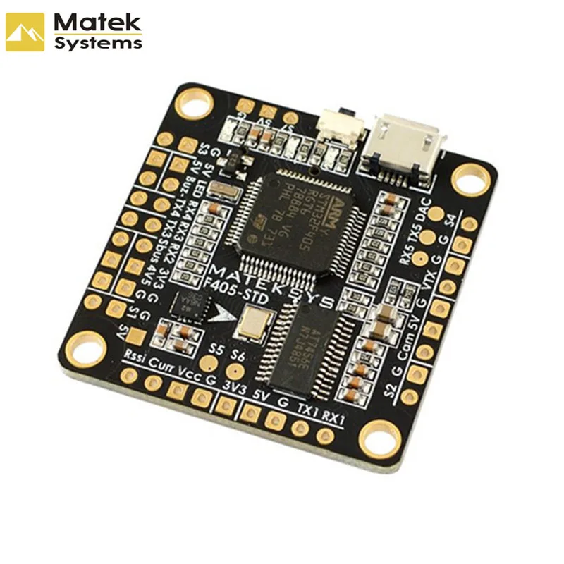 Matek F405-STD STM32F405 F405 with OSD Flight Control Board DShot outputs SD Slot 32k Gyro BMP280 For RC Multicopter | Игрушки и хобби