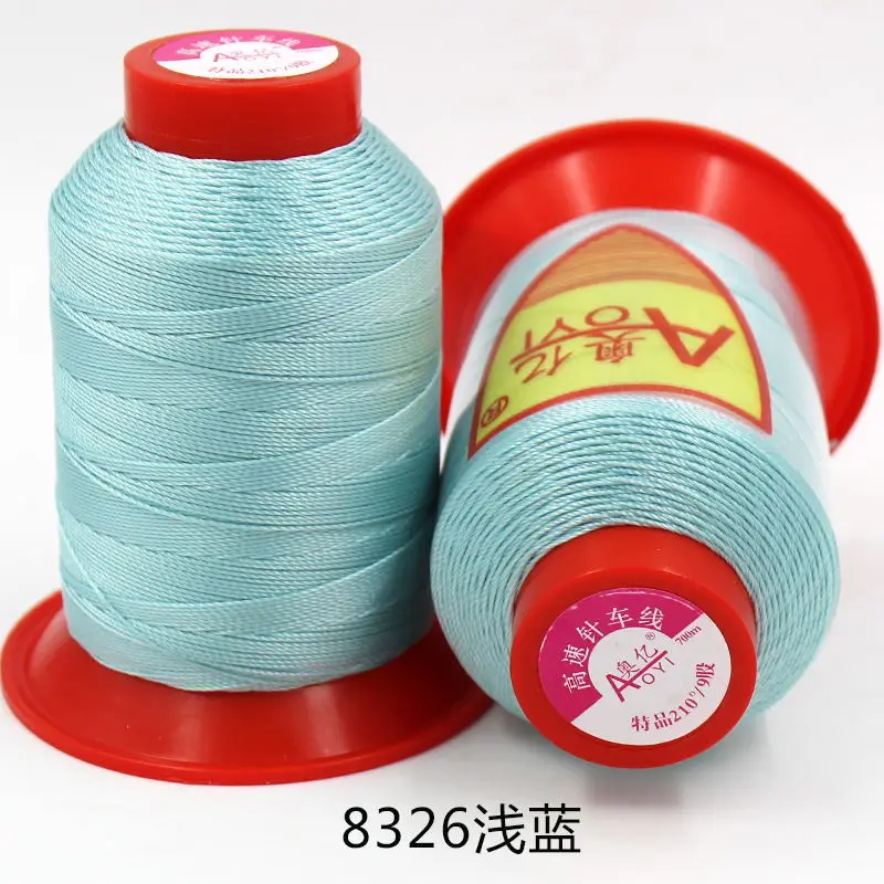 Aoyi 210D/9 швейная нить для ремонта кожаных нитей 5# швейная пряжа fil полиэстер maschine stickgarn аксессуары для вязания - Цвет: 8326