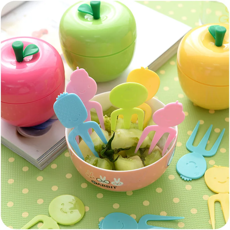 Buy Reusable lovely fruit fork set children's fruit