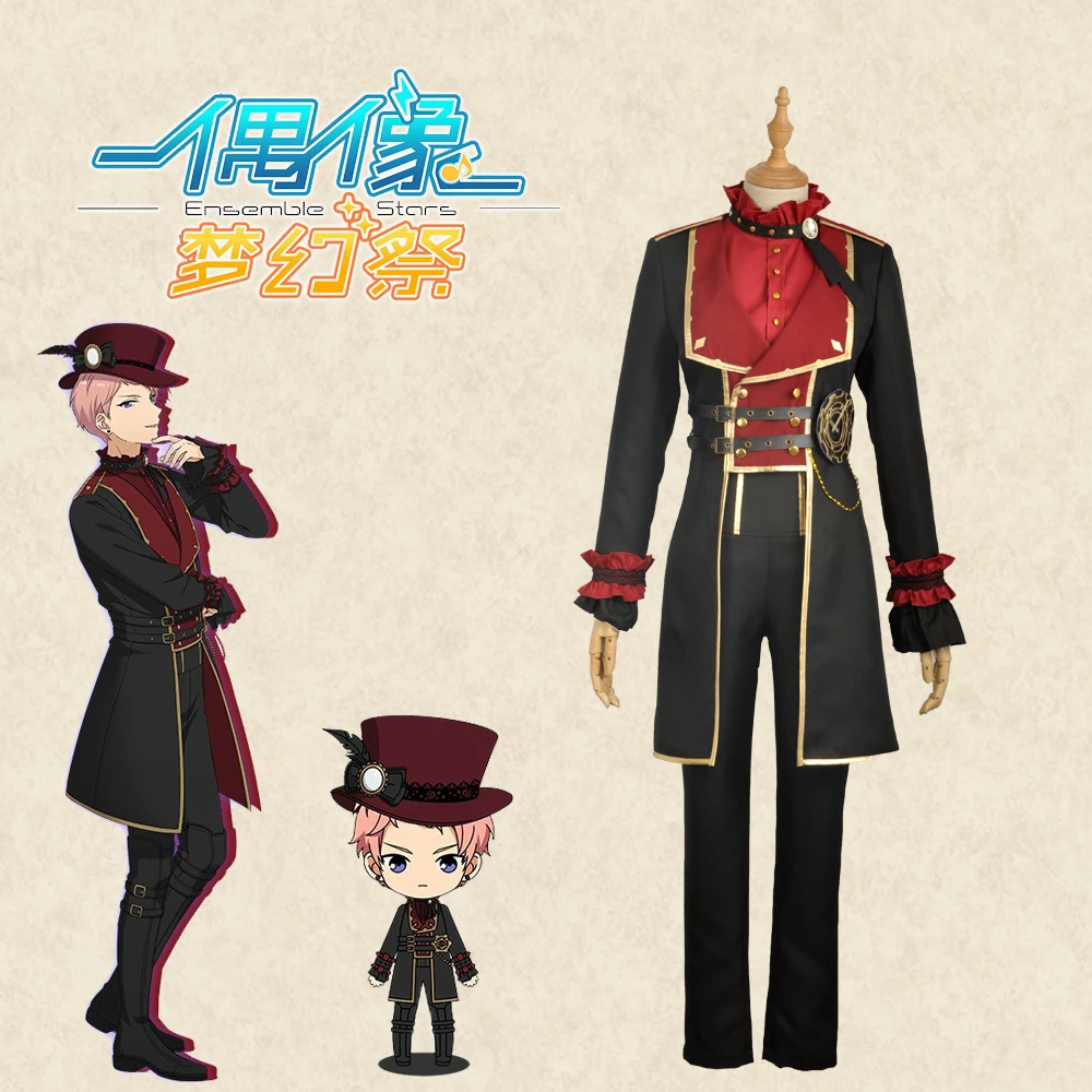 

Ensemble Stars Unit "Valkyrie" Itsuki Shu Stage Cosplay Costume Custom Outfit Clothing Short Sleeve Red Shirt Pants For Adult