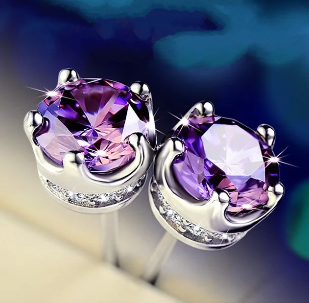 Женские и мужские серьги гвоздики с цирконием золотистого цвета|earrings fashion|fashion
