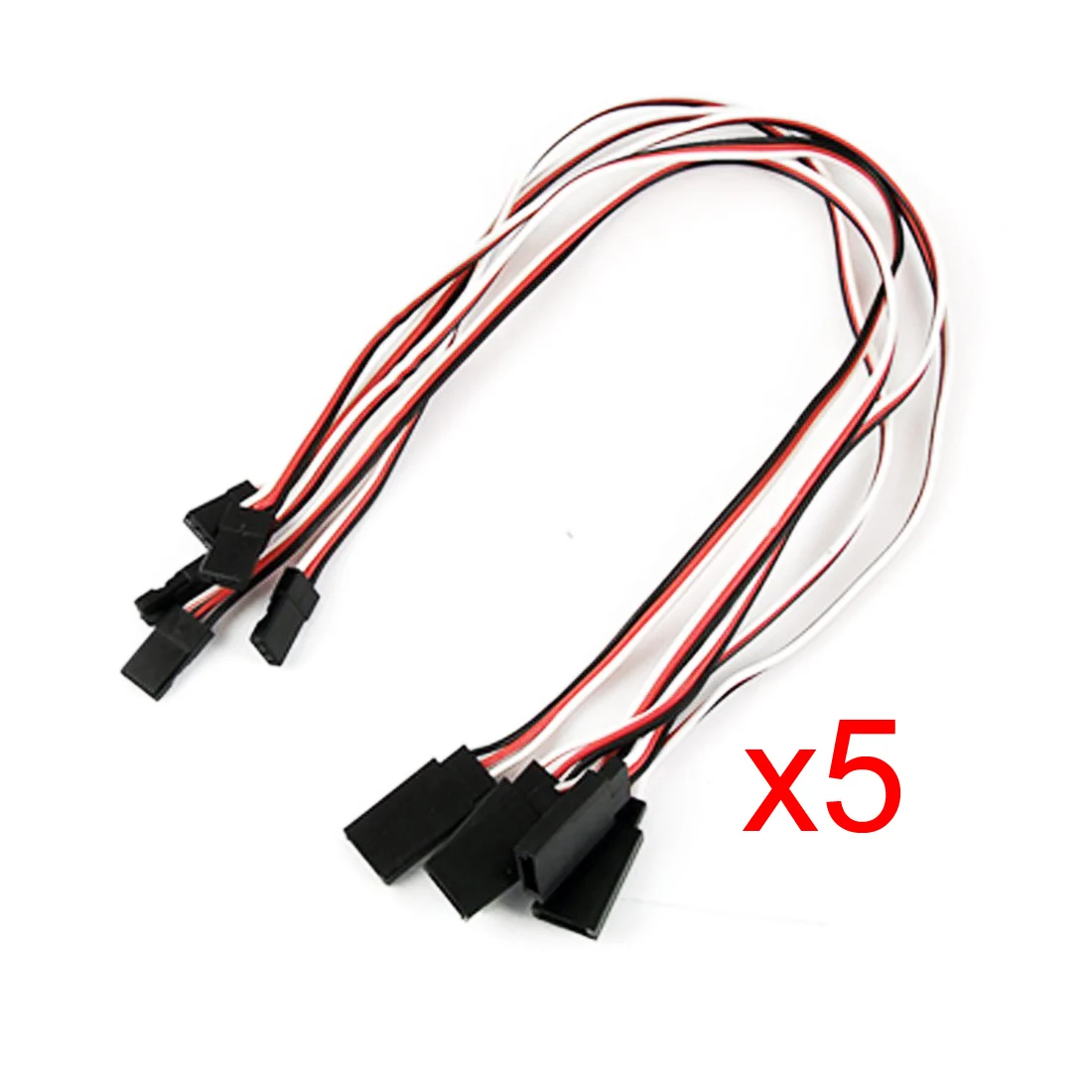 5 Pcs Remote Control Servo Extension Cord Cable Wire In Power