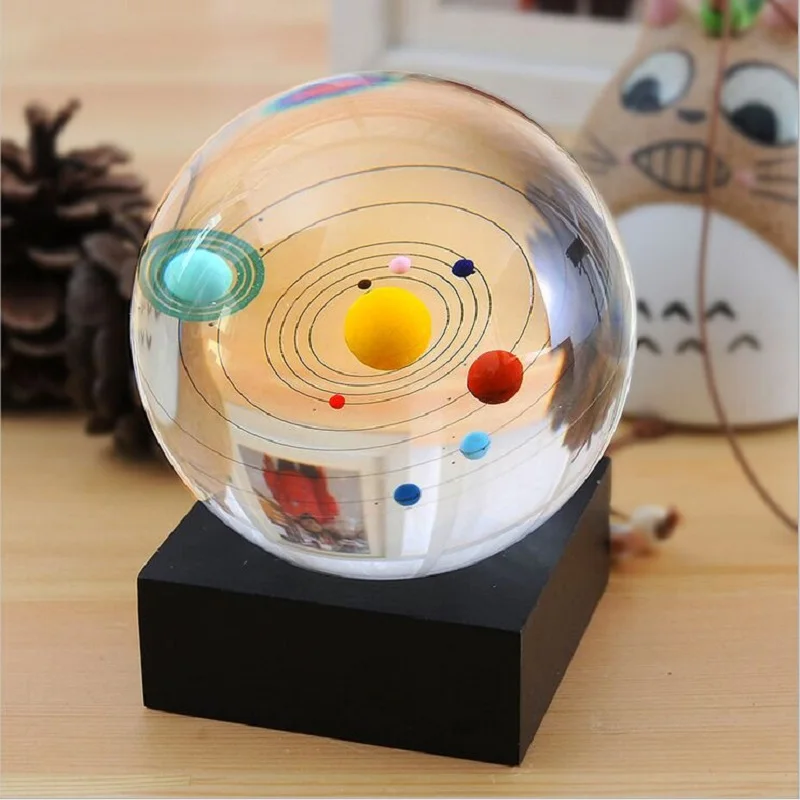 

Solar System Crystal Ball Globe Astronomical Celestial Eight Planet Galaxy 8 Planetary Home Living Room Decoration Business Gift