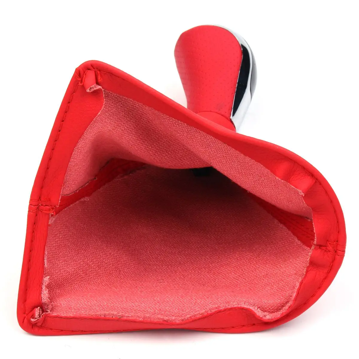  5 Speed Car Gear Shift Knob With Boot Red Gear Shift Collars Dustproof Cover for GEELY British 2009