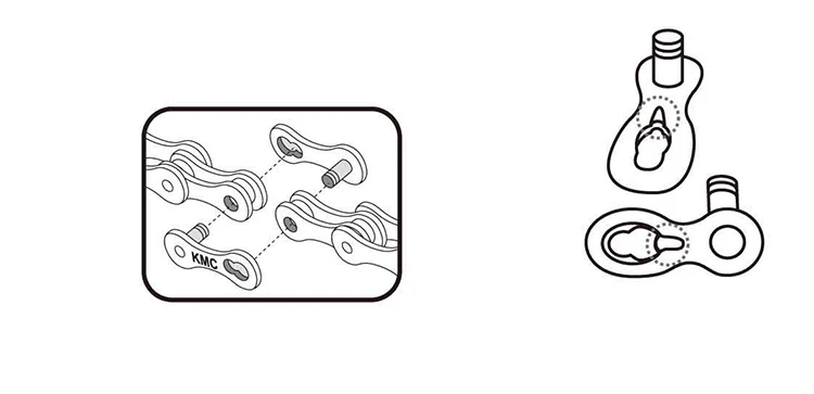 Flash Deal KMC missing-link Authentic MTB bicycle Road bike lock 12 speed 12S chain links magic quick release buckle cycling accessories 4