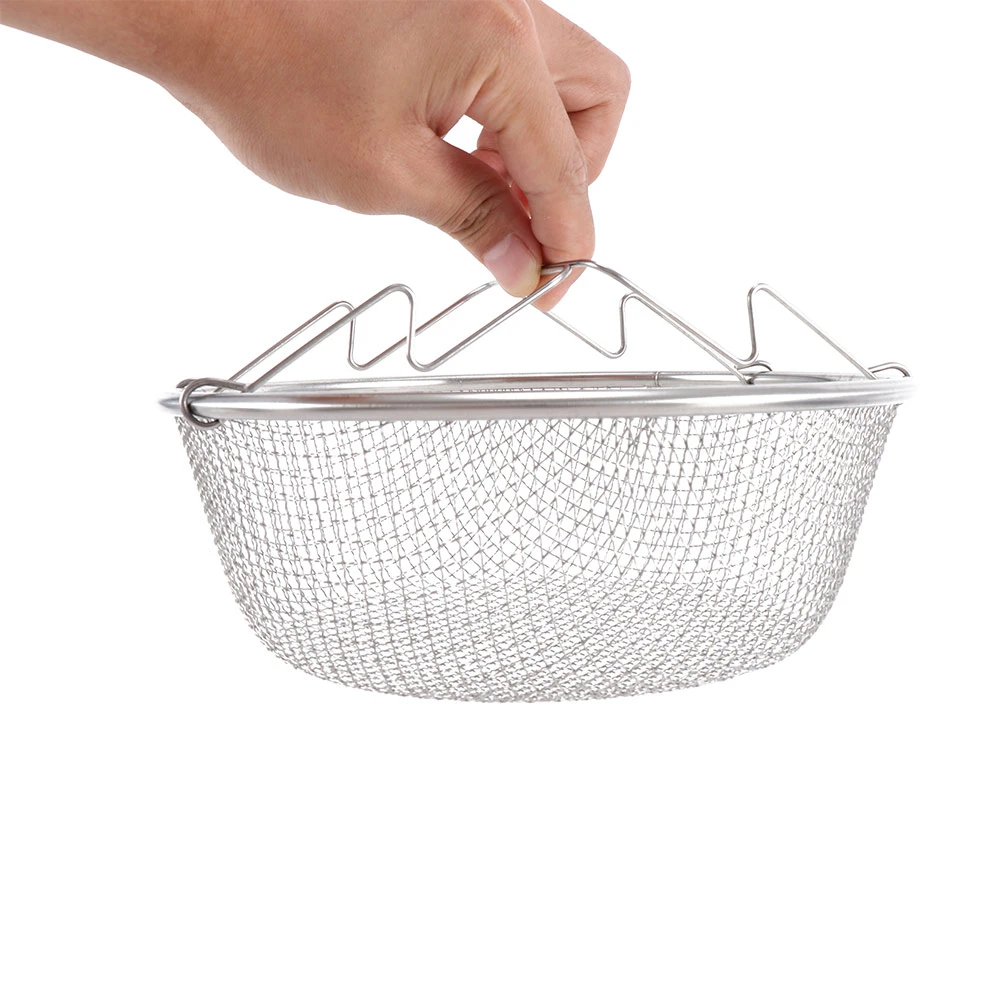 Stainless Steel Frying Net Round Basket Strainer French Fries fried Food Handle Stainless Steel Frying Net Round Basket Strainer French Fries fried Food Handle