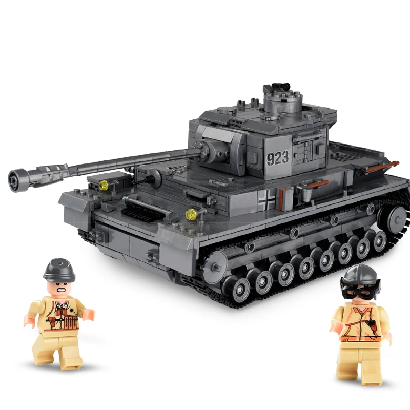 

1193pcs Legoling Bricks Military German King Tiger Tank Soldier Weapon Building Blocks Bricks Toys for Boys