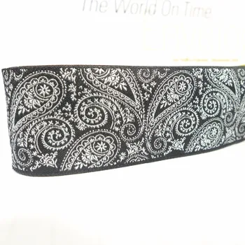 

1-1/2'' 38mm Wide PAISLEY Dog Collar Jacquard Ribbon