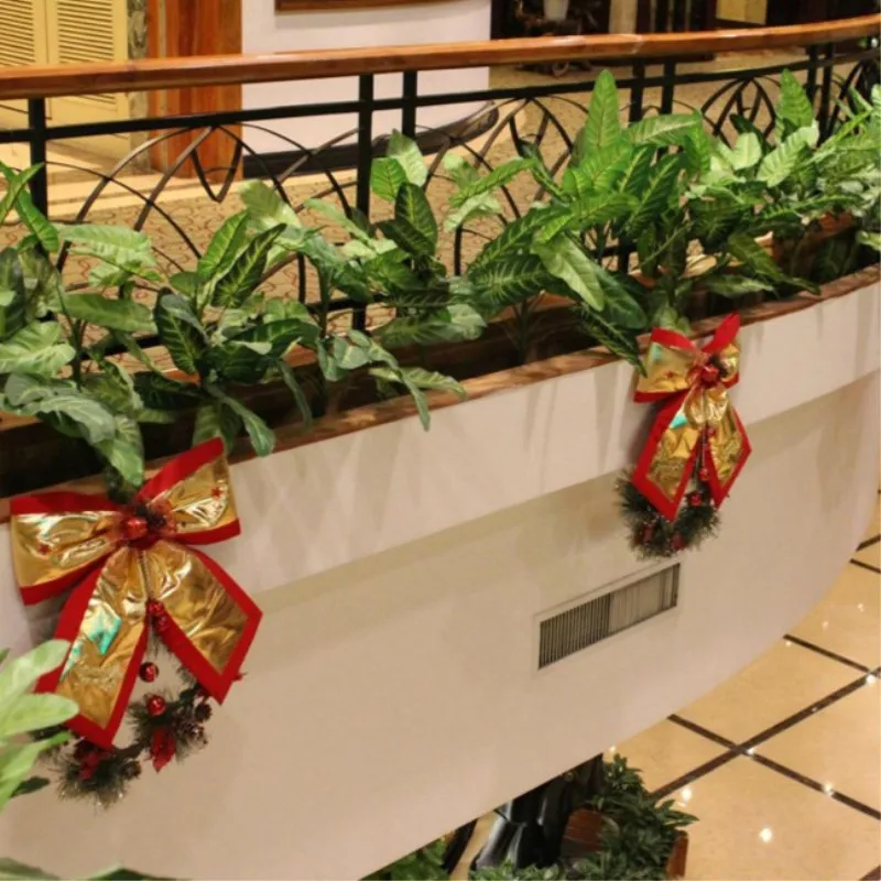 new year gold bow large christmas tree decorations gifts home hotel shop wall door column window ornaments in christmas bows from home garden on - Large Christmas Tree Decorations new year gold bow large christmas tree decorations gifts home hotel shop wall door column window ornaments in christmas bows from home garden on - Large Christmas Tree Decorations