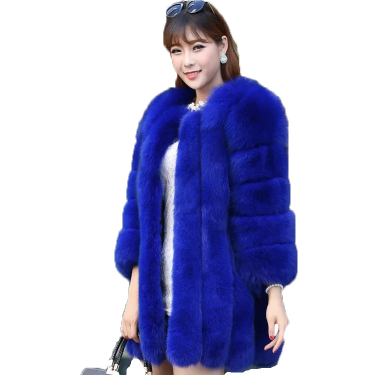 Женская зимняя куртка из искусственного лисьего меха wj1231|faux fur coat|fur coatfur coat brands |