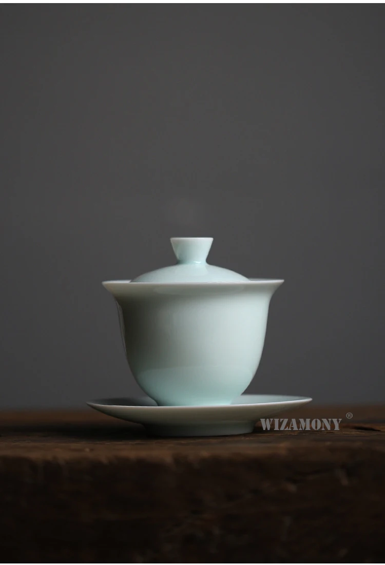 WIZAMONY Цзиндэчжэнь китайский чайный набор кунг-фу gaiwan чайный горшок чайная чашка чайная посуда чайные наборы чайные сервизы celadon керамический Пуэр чайная чашка посуда для напитков