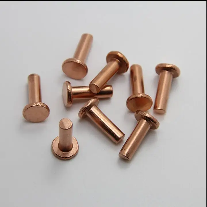 M2*4 Brass Copper Countersunk Head Solid Rivets 1000pcs All sizes in