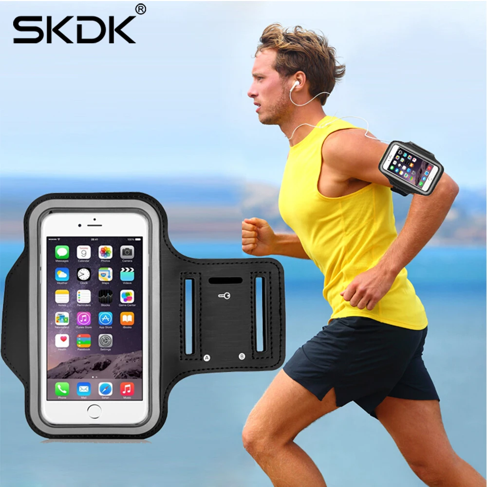 

SKDK 2019 Outdoor Sports Bag Phone Holder Armband Case For iphone 6 6S Xiaomi Note Huawei P7 Arm Band Phone Bag Case Summer 1PC