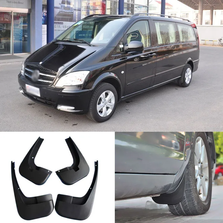 

4pcs High Quality ABS Mudguard Splash Guards Fender Mud Flaps For Benz Vito