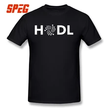 Male Funny Crypto Mining Tee HODL IOTA Crypto Currency Cryptocurrency Big Size T Shirts Short Sleeve Round Collar T-shirts