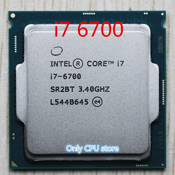 Для Intel Core i7 6700 процессор 3,4 ГГц/8 Мб кэш/четырехъядерный/Socket LGA 1151/четырехъядерный/настольный I7-6700 ЦП