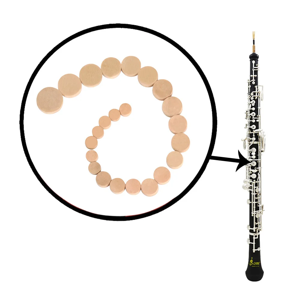 Высококачественные пробковые коврики Oboe 23 шт. прокладки для звукового отверстия