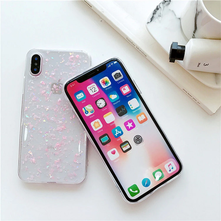 Чехол для iPhone 11 Pro MAX XR XS Max блестящий чехол с блестками X 8 7 6 6S Plus прозрачный мягкий