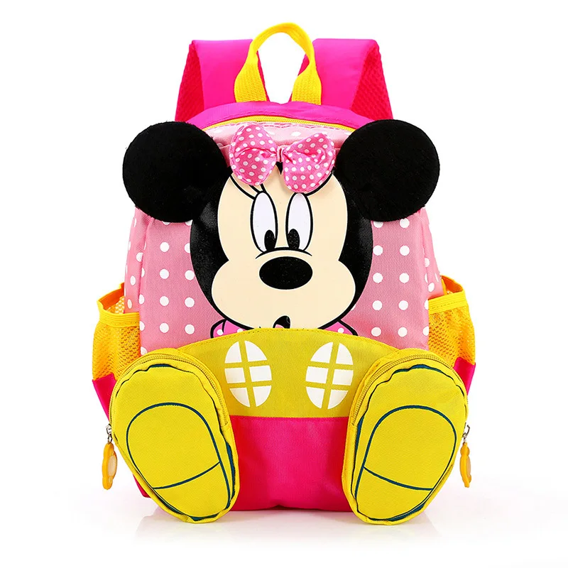 Популярные детские рюкзаки с Микки Маусом/Детский рюкзак для детского сада/детские школьные сумки/Сумка для мальчиков и девочек Mochila Infantil - Цвет: Girl Pink