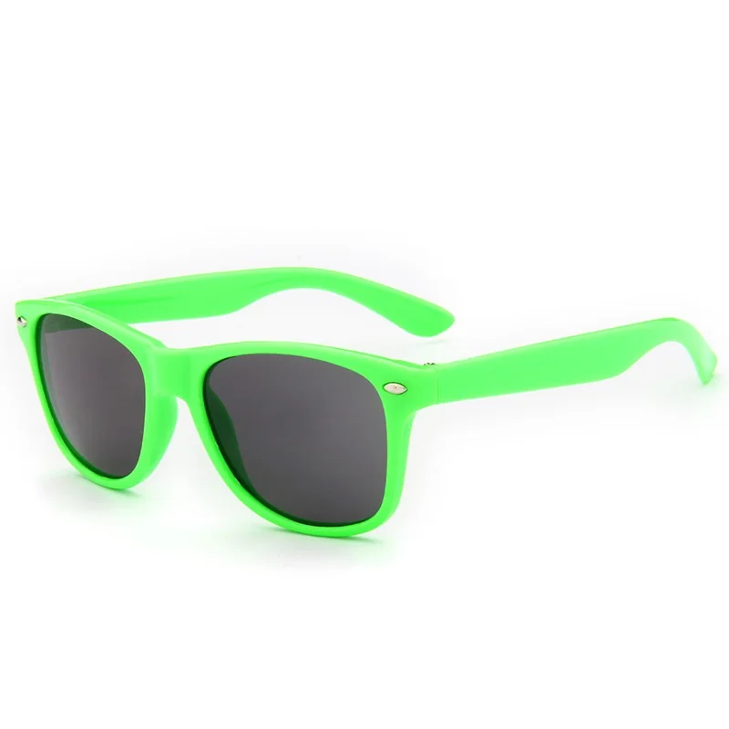 Солнцезащитные очки дети классические дети ретро UV400 мальчики девочки мода малыш милые очки оттенки очки - Цвет линз: Зеленый