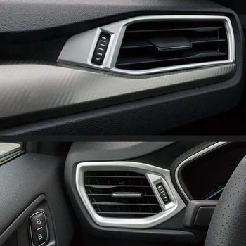 

ABS Matte For Ford Focus 2019 Interior Car conditioner air Outlet decoration Cover Trim Car Styling Accessories 2pcs