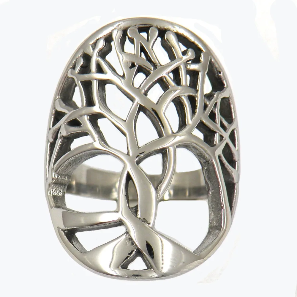 

FANSSTEEL Stainless steel jewelry tree of life ring FSR12W52