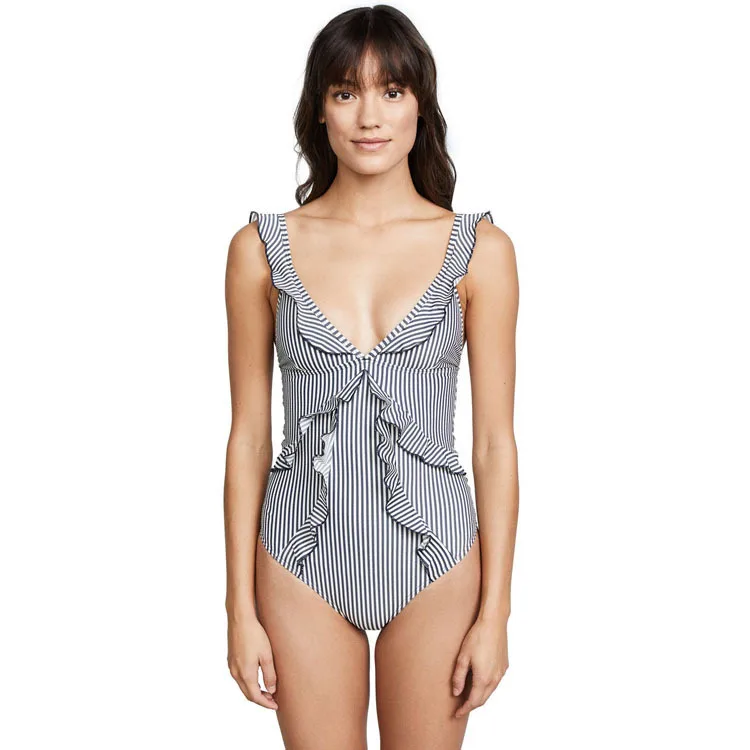 

Swimsuit Woman 2019 One Piece Swim Suit Women's Swimwear Swimsuits Girls Australian Leaf Edge Sexy Slender Swimming Women