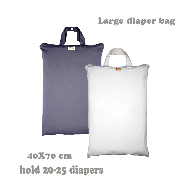 

Babyfriend Washable Large Wet Dry Hanging Stroller Pockets Pail Bag for Baby Cloth Diapers Wet Swimsuits Cloth Diaper Bags