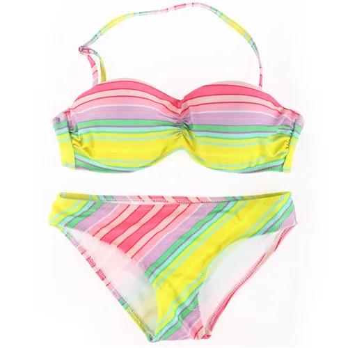 Cutest Brazilian Rainbow Printed Bikini Biquini Ladies Sexy Thong