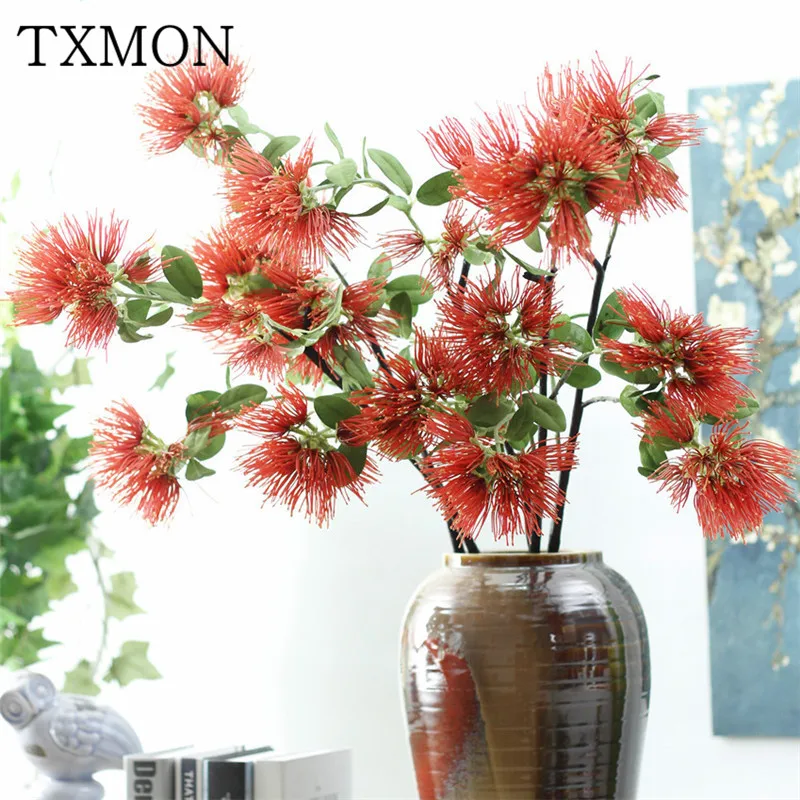 Artificial flower acacia high grade fake flower plastic material home
