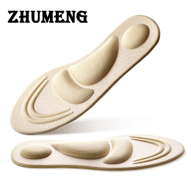 ZHUMENG 2 Pairs 2017 Memory Foam Insole Custom Foot Shocker Insoles Plantar Fasciitis Heel Pain