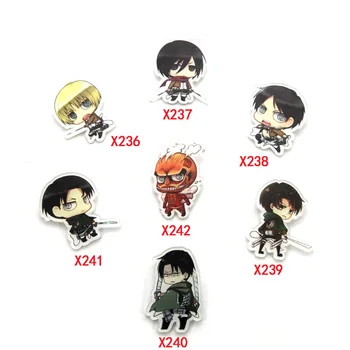

7pcs/set Anime Badge Attack on Titan Shingeki no Kyojin Eren Mikasa Ackerman Badge Brooch Kawaii pin Badge Clothes Hat Backpack