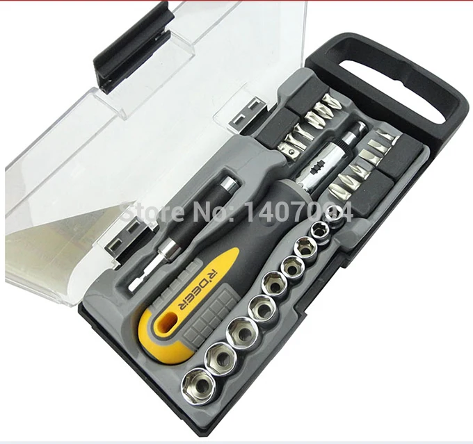 

23pcs/set Sleeve Multi-purpose Combination Screwdriver RT-1623 with Free Shipping