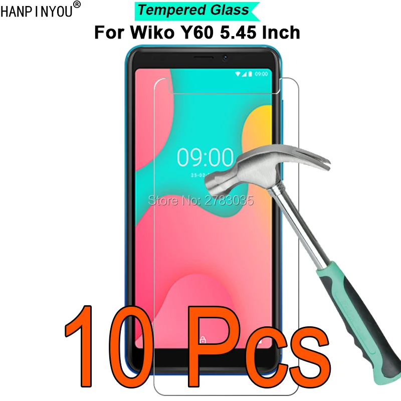 10 шт./партия для Wiko Y60 5 45 &quot9 H твердость 2.5D ультра тонкий Закаленное стекло пленка