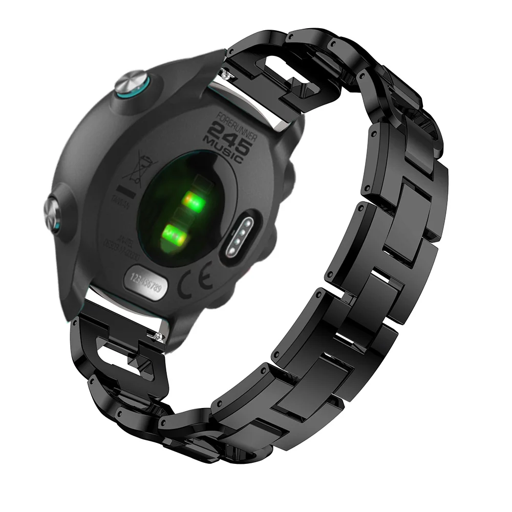 20 мм ремешок для часов samsung Galaxy watch 42 мм металлический женский браслет часы ремешок для Garmin forerunner 245/245 M браслеты
