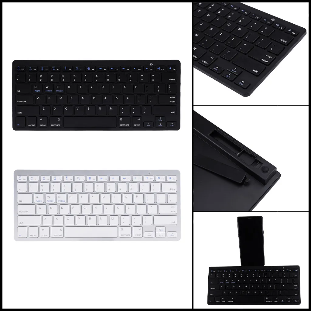 Slim Portable Wireless Mini Bluetooth3.0 Keyboard Support Android For Apple
