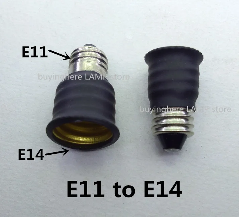 E11 адаптер для лампы E11 до E14 Цоколь лампы E11 поворот на E14 держатель лампы поворот на E11 лампа конвертер E11-E14